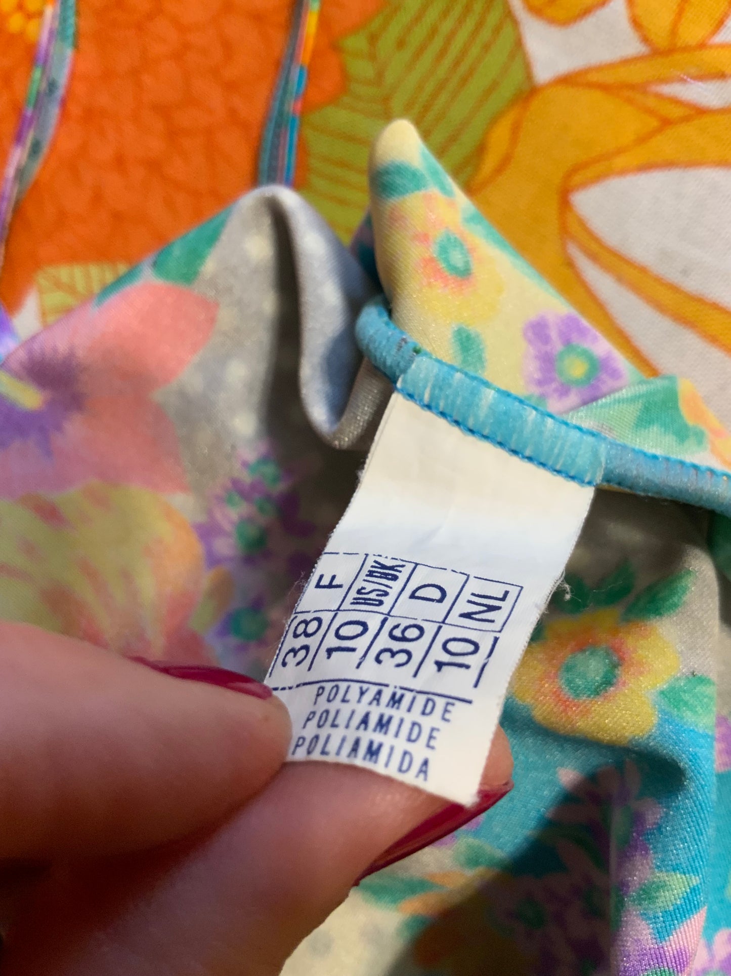 Maillot de bain à Fleurs et pois Vintage 1990 France