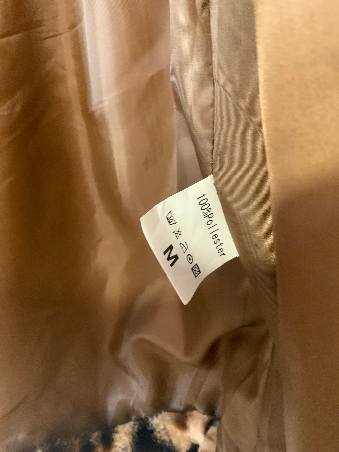 Manteau court fausse fourrure Léopard Vintage 2000’