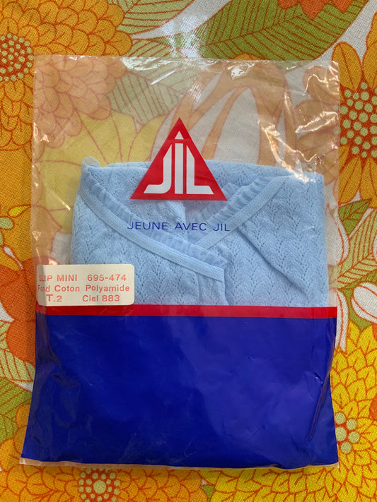Culotte dentelle bleue Neuve 1970 Vintage Jil