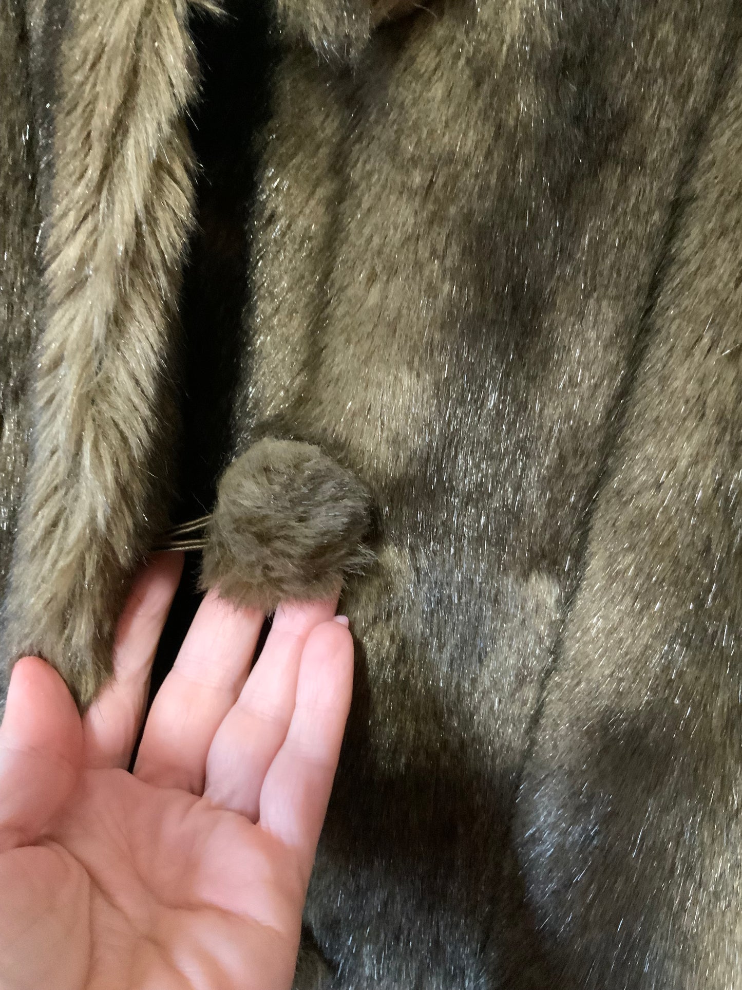 Gros manteau Fausse Fourrure 3/4 Vintage Élégance 1970/80