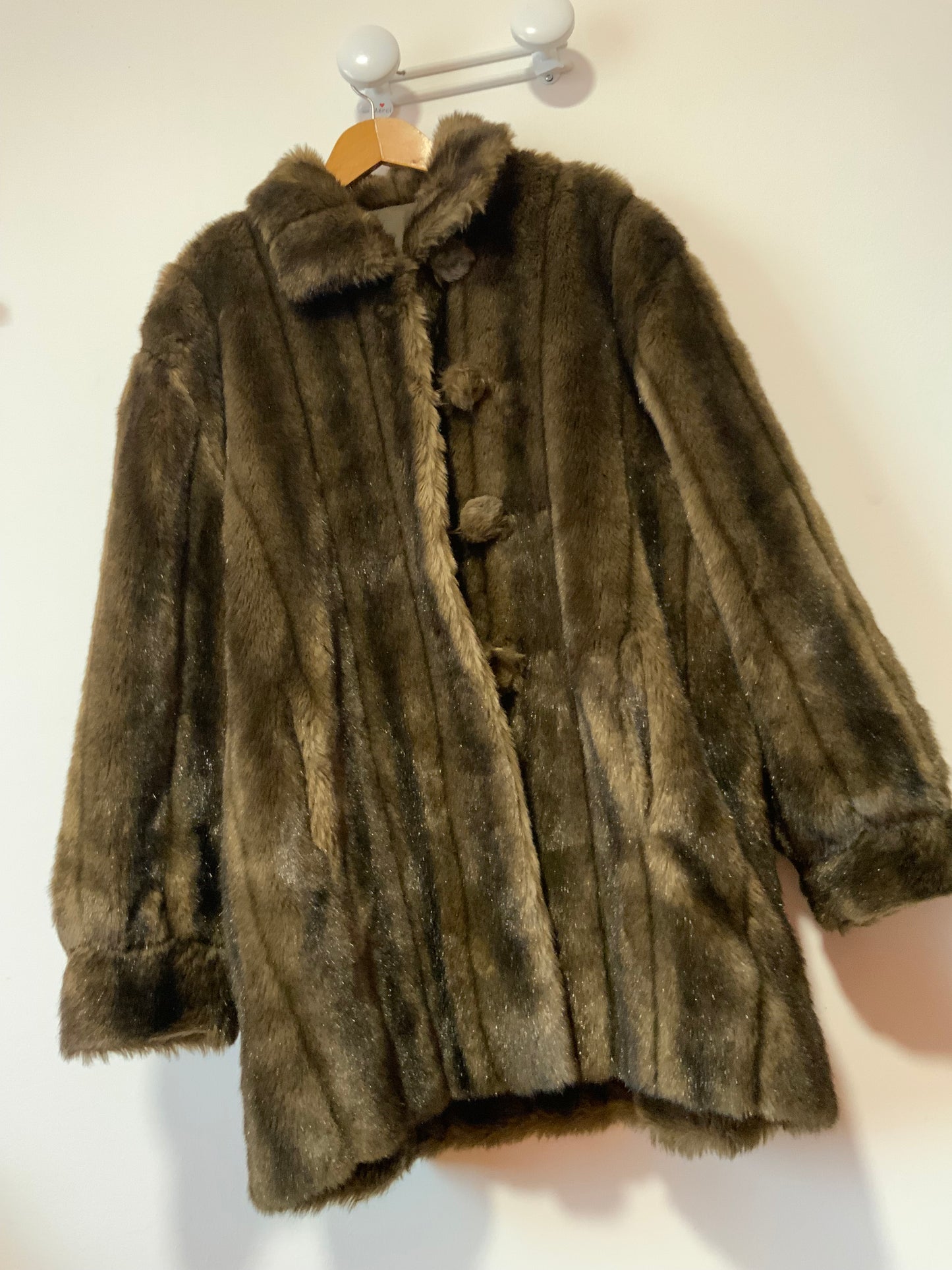 Gros manteau Fausse Fourrure 3/4 Vintage Élégance 1970/80