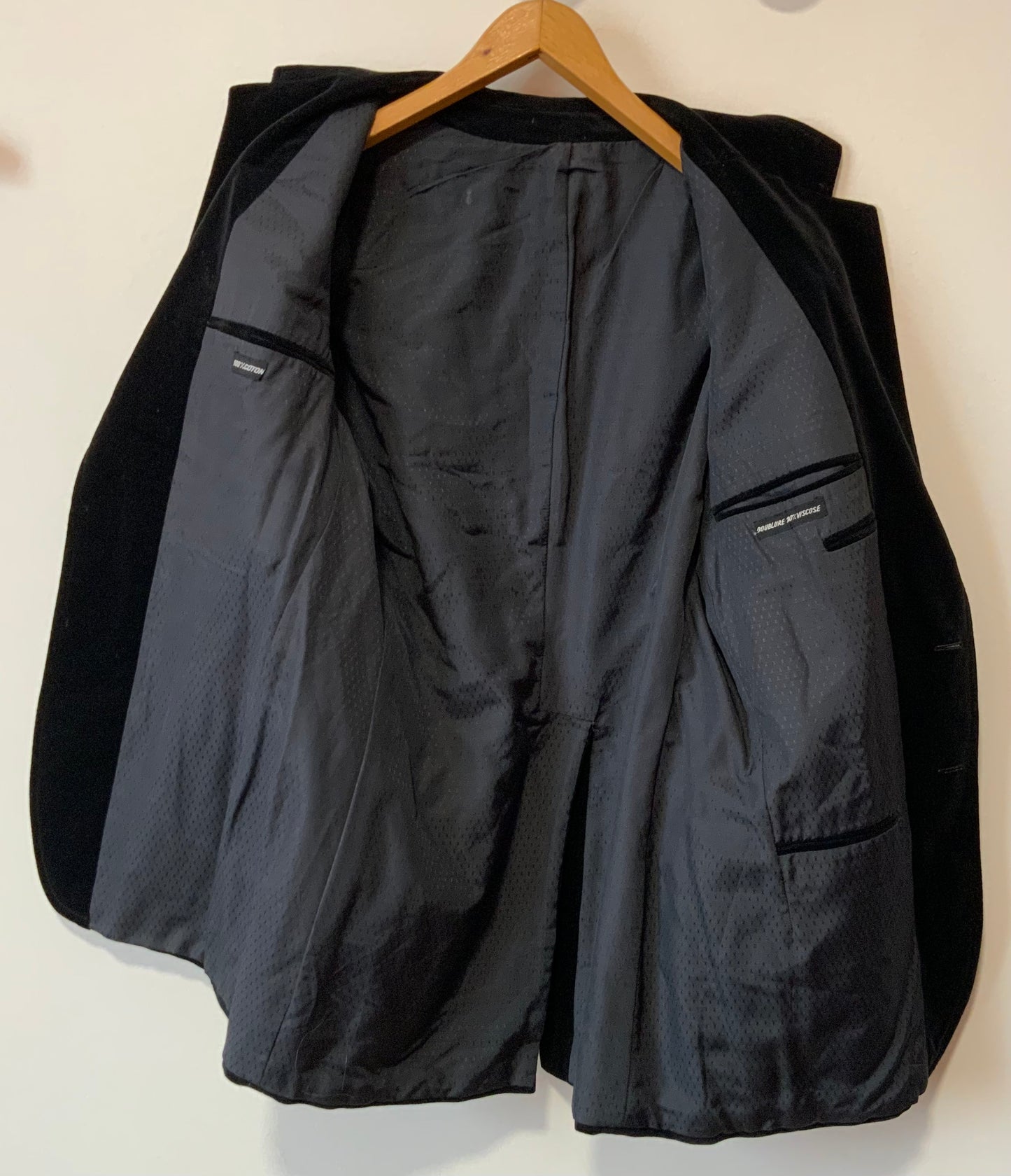 Très belle veste Vintage gros velours noir Chic