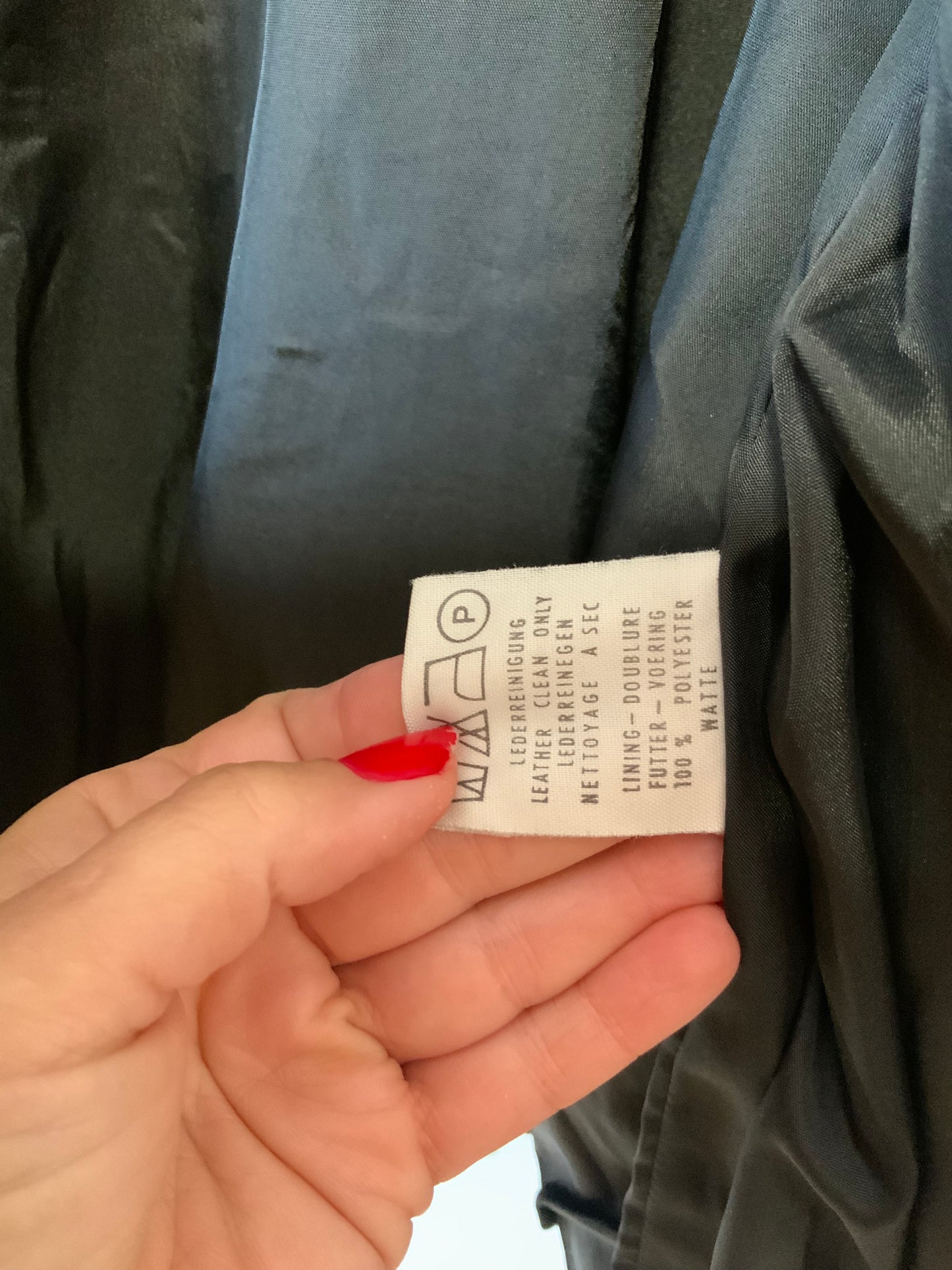 Blouson Cuir Noir Pur Vintage 1980