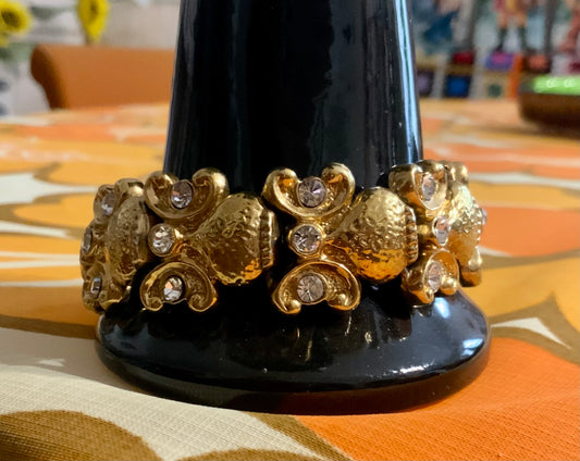 Sublime et Chic Bracelet Guy Laroche avec strass Vintage Luxe