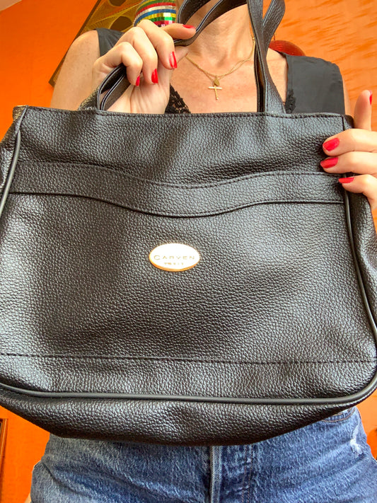 Sac simili cuir gros grains Carven France Neuf Paris