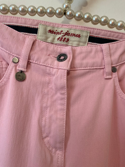 Pantalon Jean Coton Rose Saint James Haut de gamme