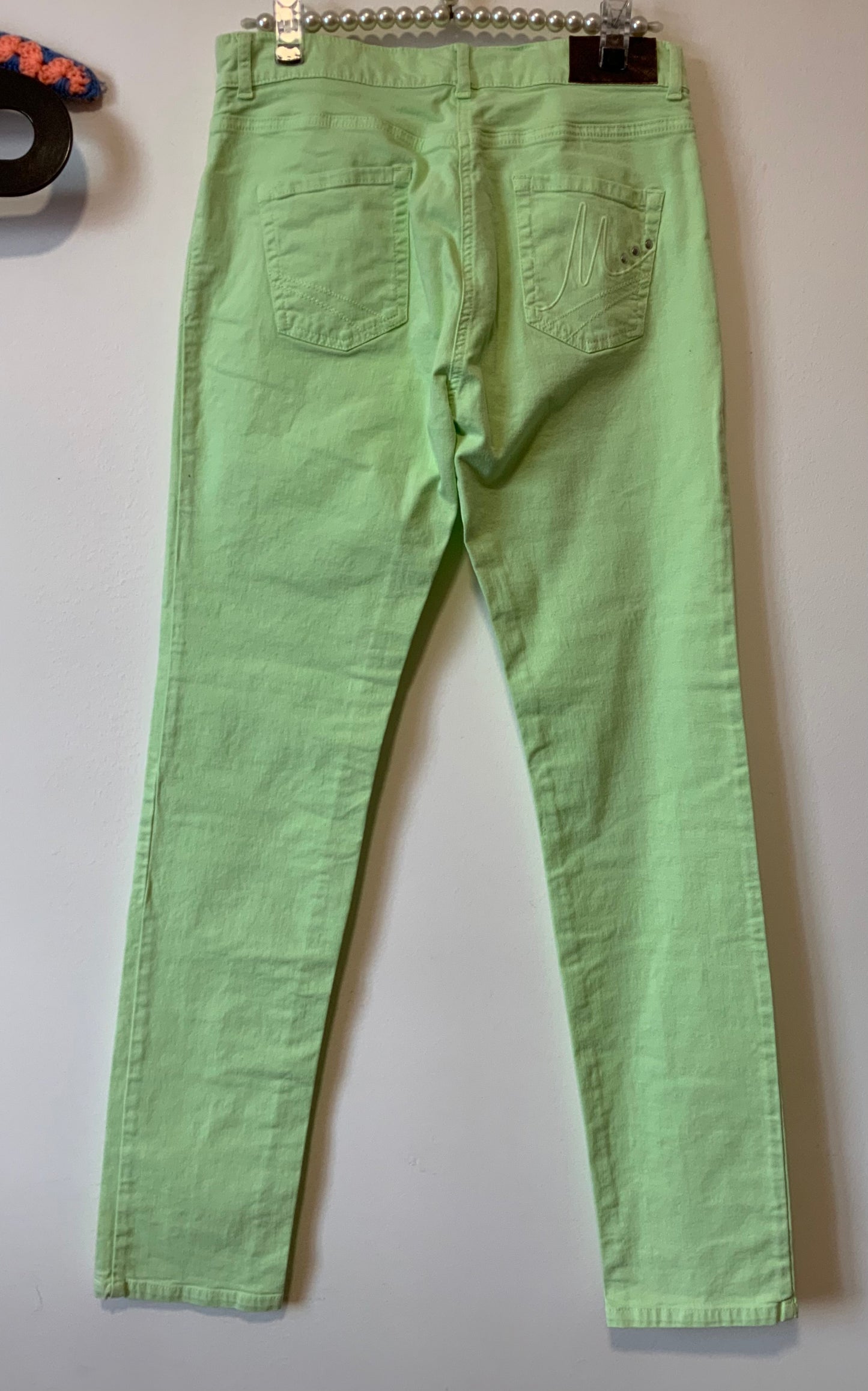 Jean vert Marie Mero denim taille haute