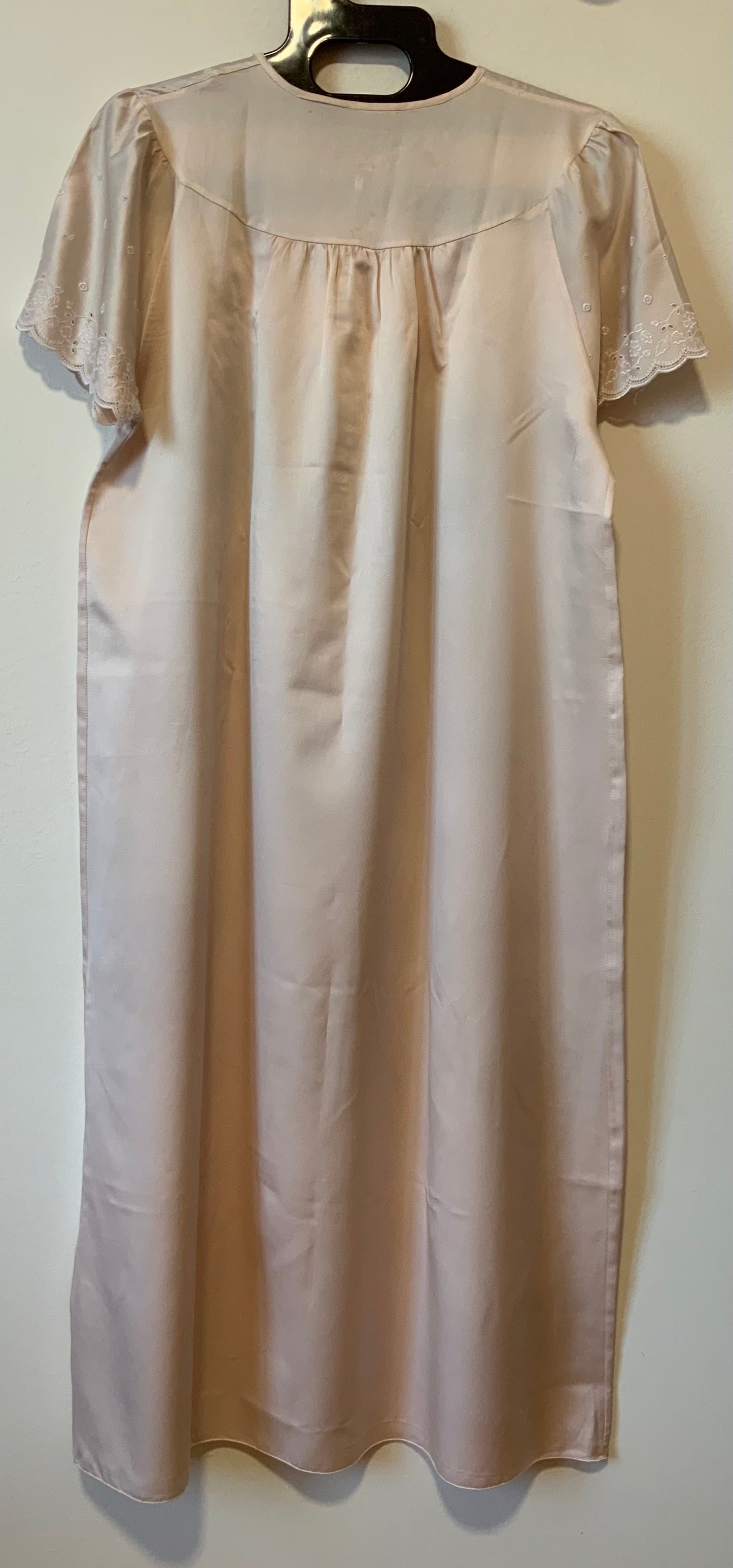 Ensemble de nuit Vintage satin rose pâle France