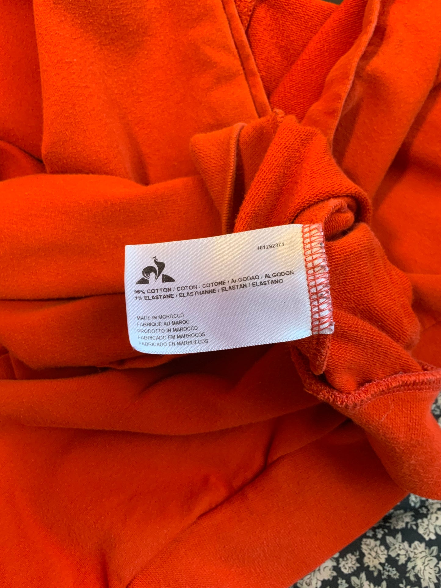 Sweat Shirt Orange Le coq sportif Vintage 2000’