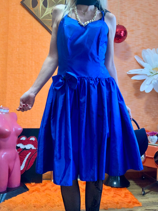 Robe Originale à Volume Vintage 1980 France Fêtes Soirées