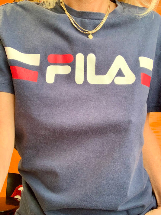 T Shirt FILA Vintage 1990 Tendance
