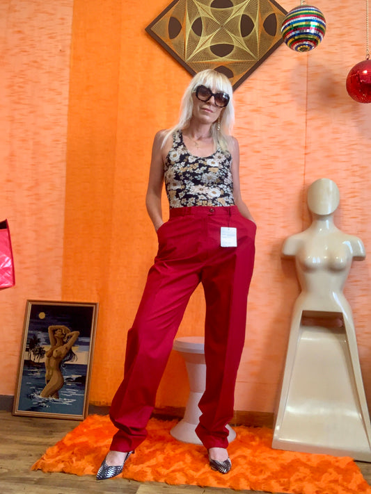 Pantalon droit Deadstock 1970 Pur Coton avec son étiquette