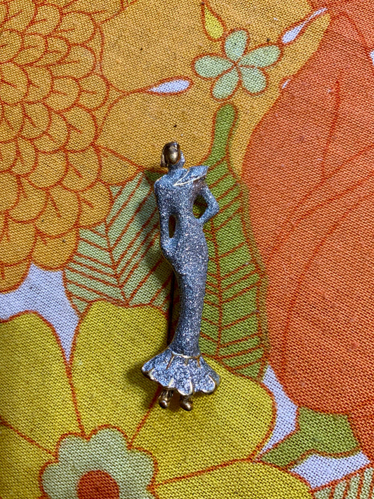 Broche personnage Femme Élégance Vintage