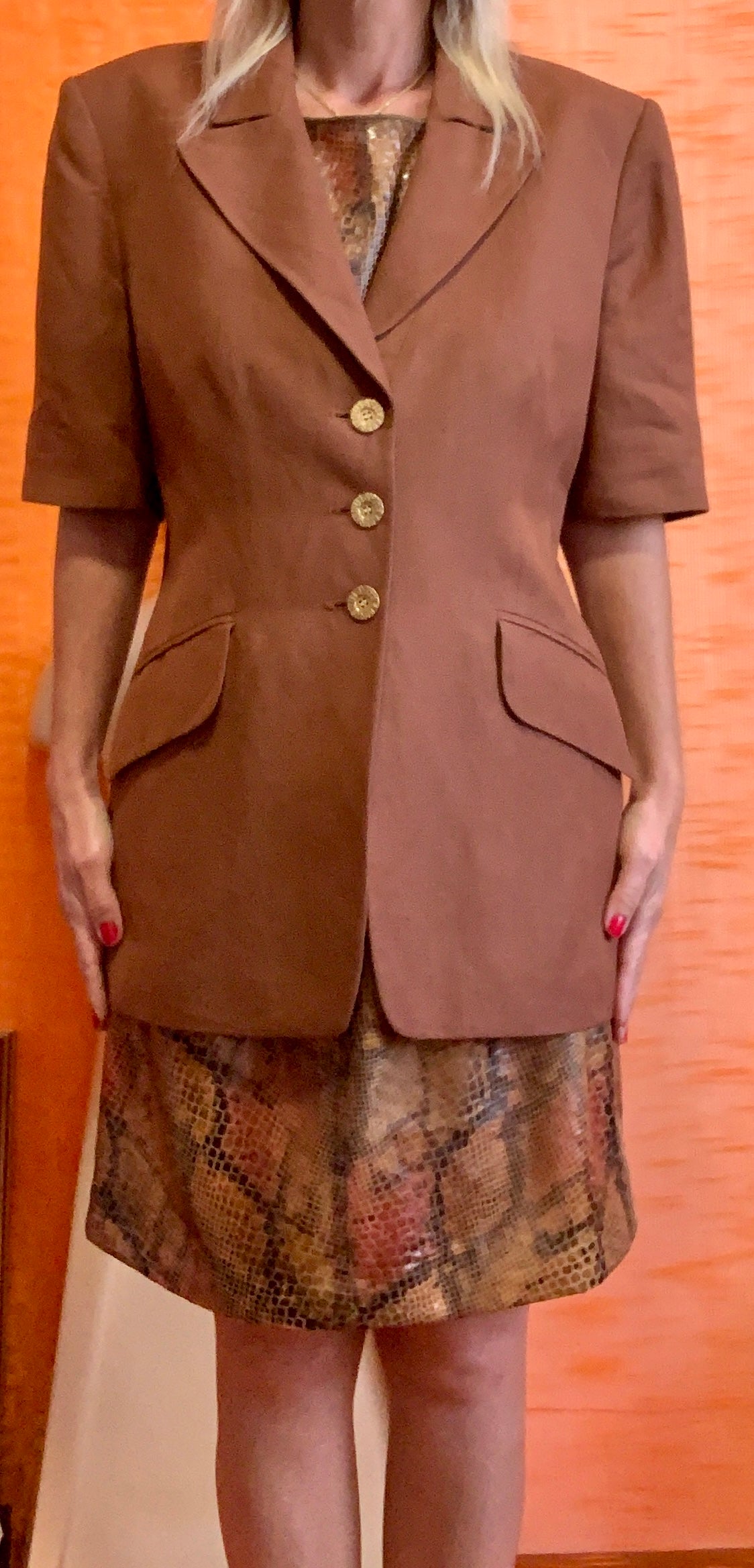 Superbe Veste Louis Feraud Vintage Paris Boutons magnifiques Epaulettes