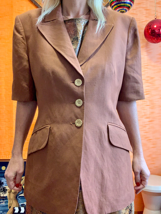 Superbe Veste Louis Feraud Vintage Paris Boutons magnifiques Epaulettes