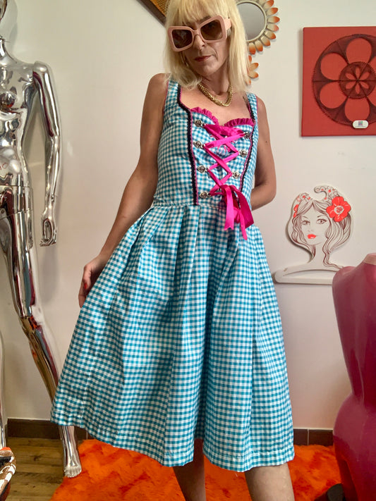 Robe Vichy Élégance Italie Robe Gaudi Chic