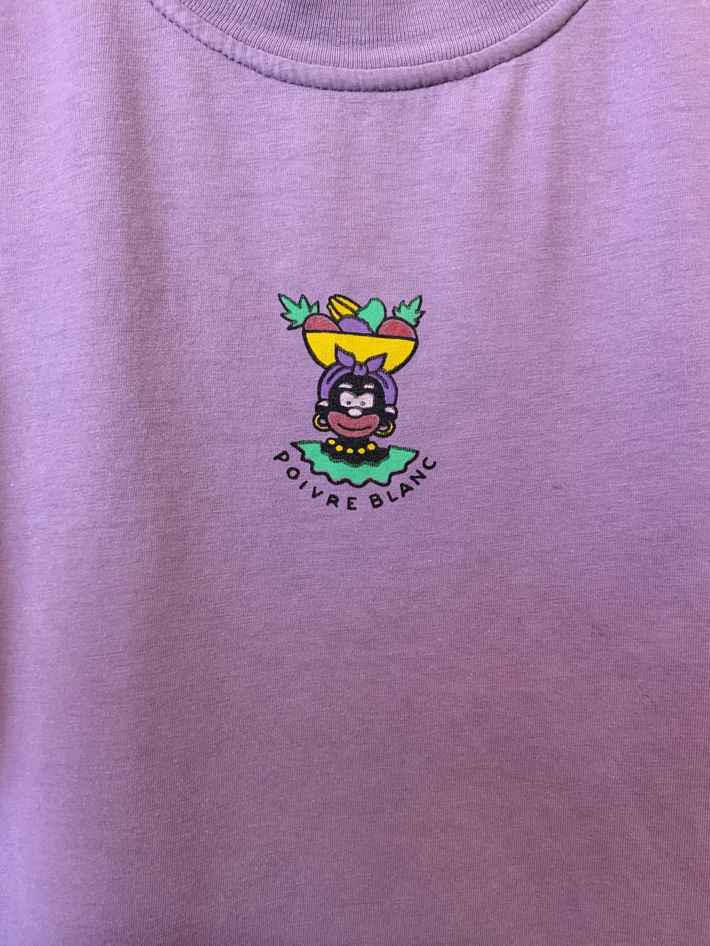 Haut T shirt mauve Vintage 1990 Poivre blanc