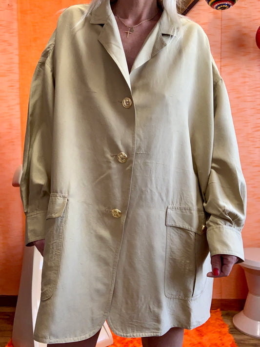 Grande Chemise Soie Viscose Max Mara Vintage Chic