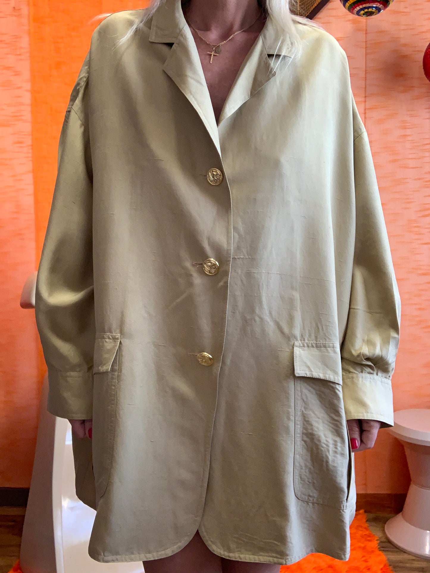 Grande Chemise Soie Viscose Max Mara Vintage Chic