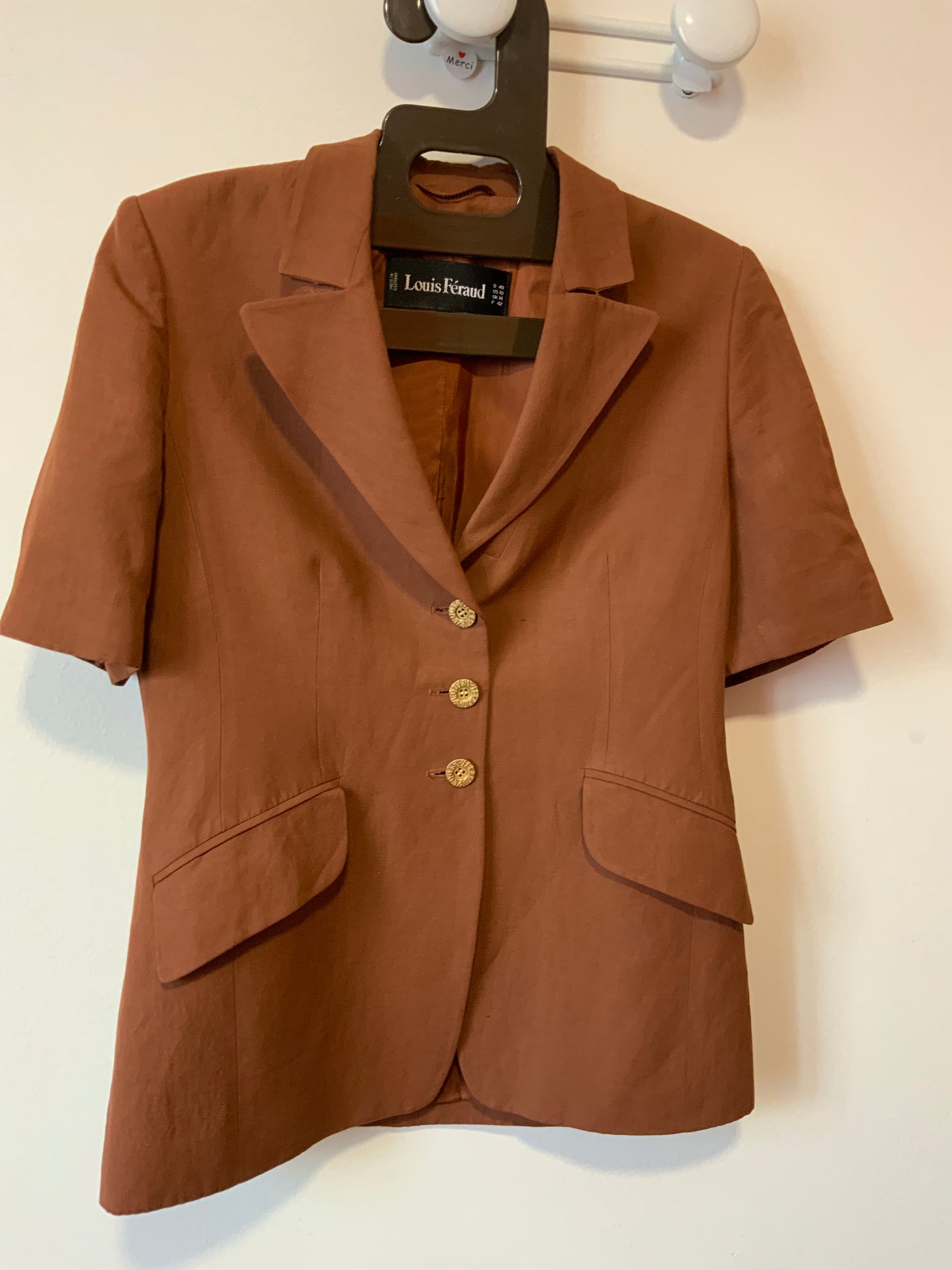 Superbe Veste Louis Feraud Vintage Paris Boutons magnifiques Epaulettes