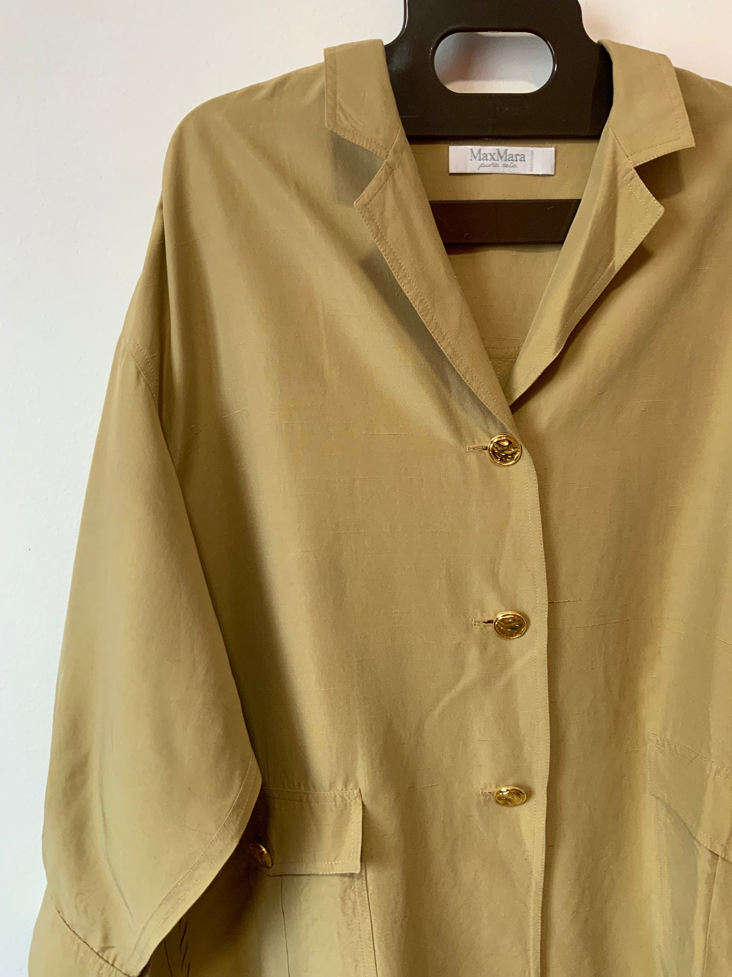 Grande Chemise Soie Viscose Max Mara Vintage Chic