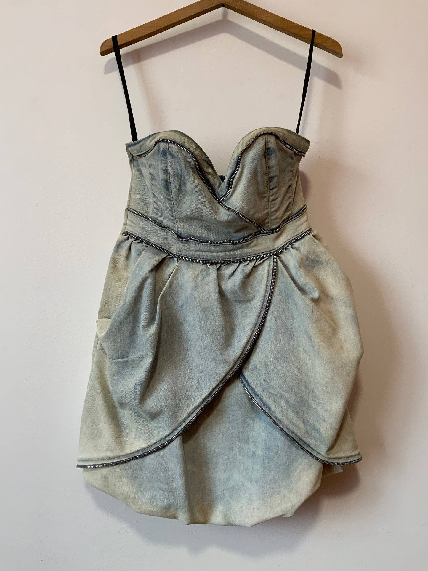 Robe Bustier Guess Jean Denim Vintage 2000