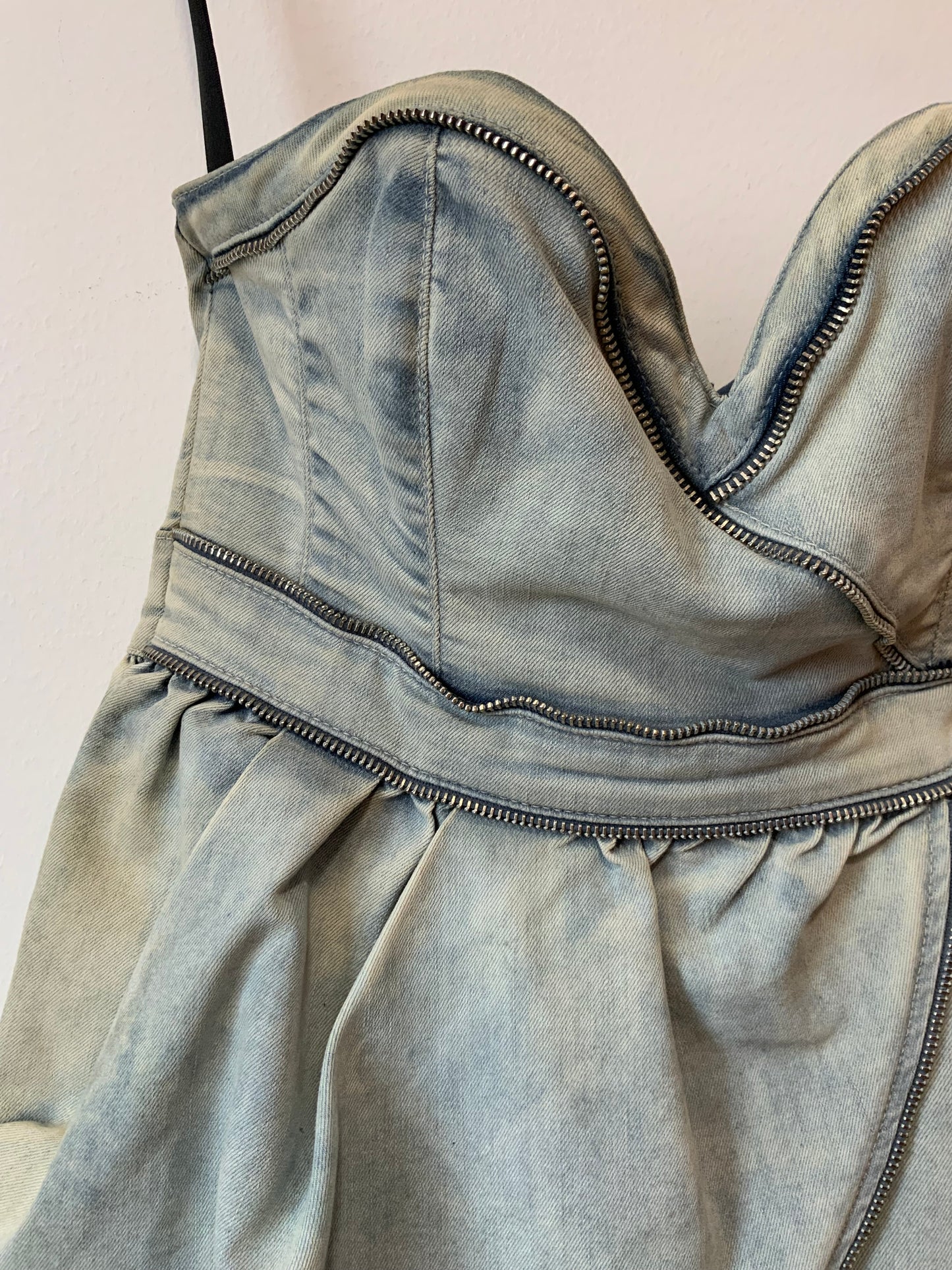 Robe Bustier Guess Jean Denim Vintage 2000