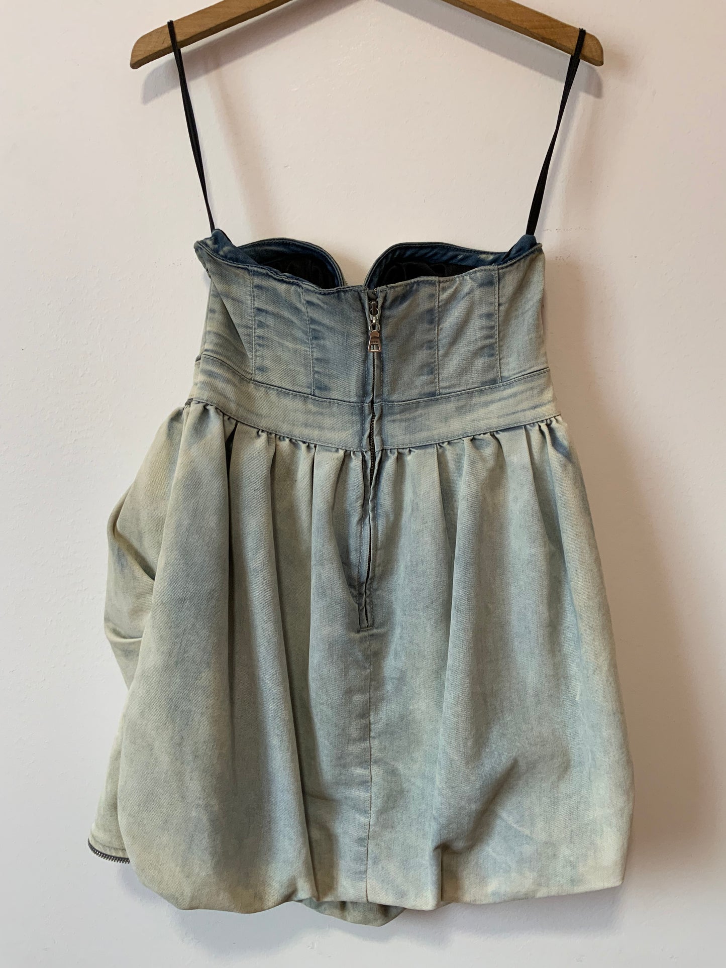 Robe Bustier Guess Jean Denim Vintage 2000