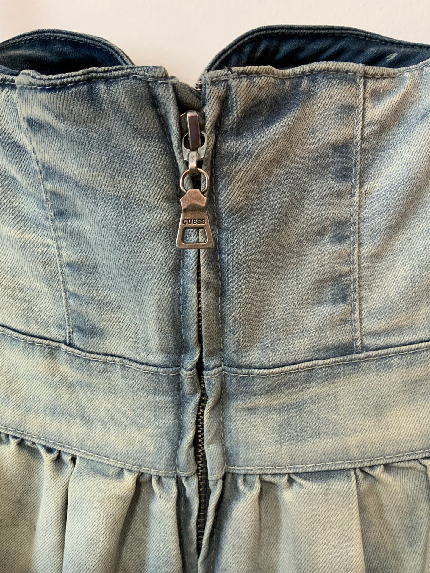 Robe Bustier Guess Jean Denim Vintage 2000