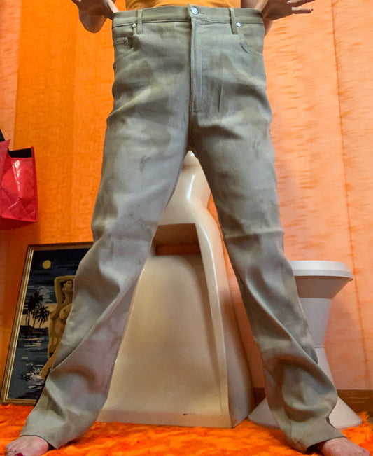 Pantalon Taille haute Velours côtelé Motifs tie and die Vintage Neuf 1990