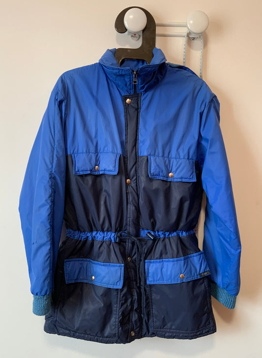 Anorak Parka Vintage Bleu très stylé Hiver France