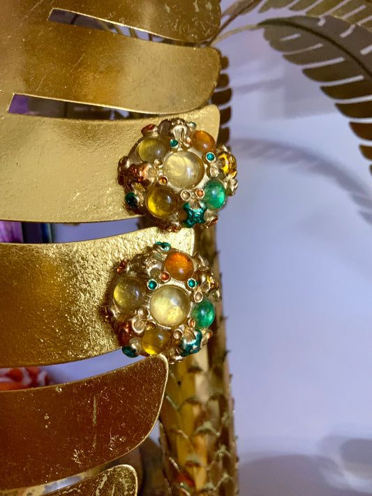 Superbes boucles d’oreilles Jacky de G France Paris Vintage