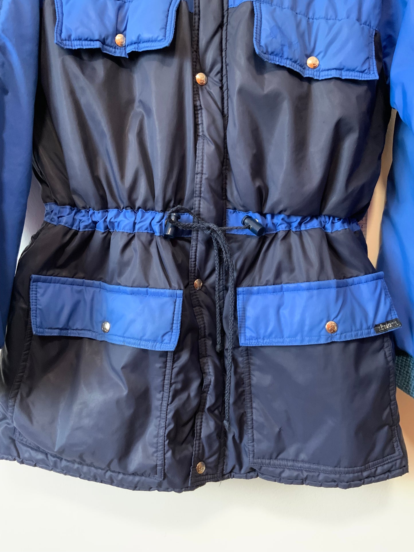 Anorak Parka Vintage Bleu très stylé Hiver France