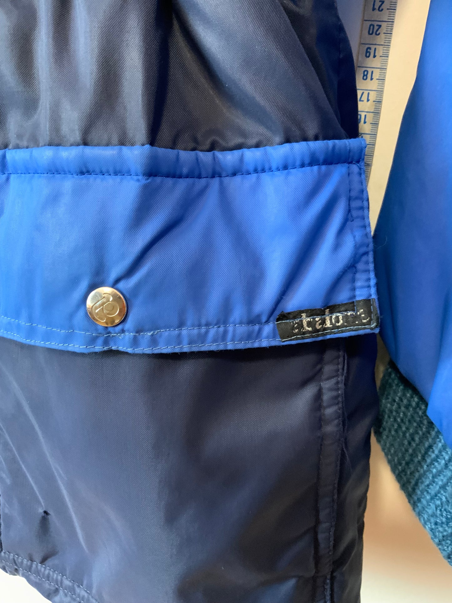 Anorak Parka Vintage Bleu très stylé Hiver France