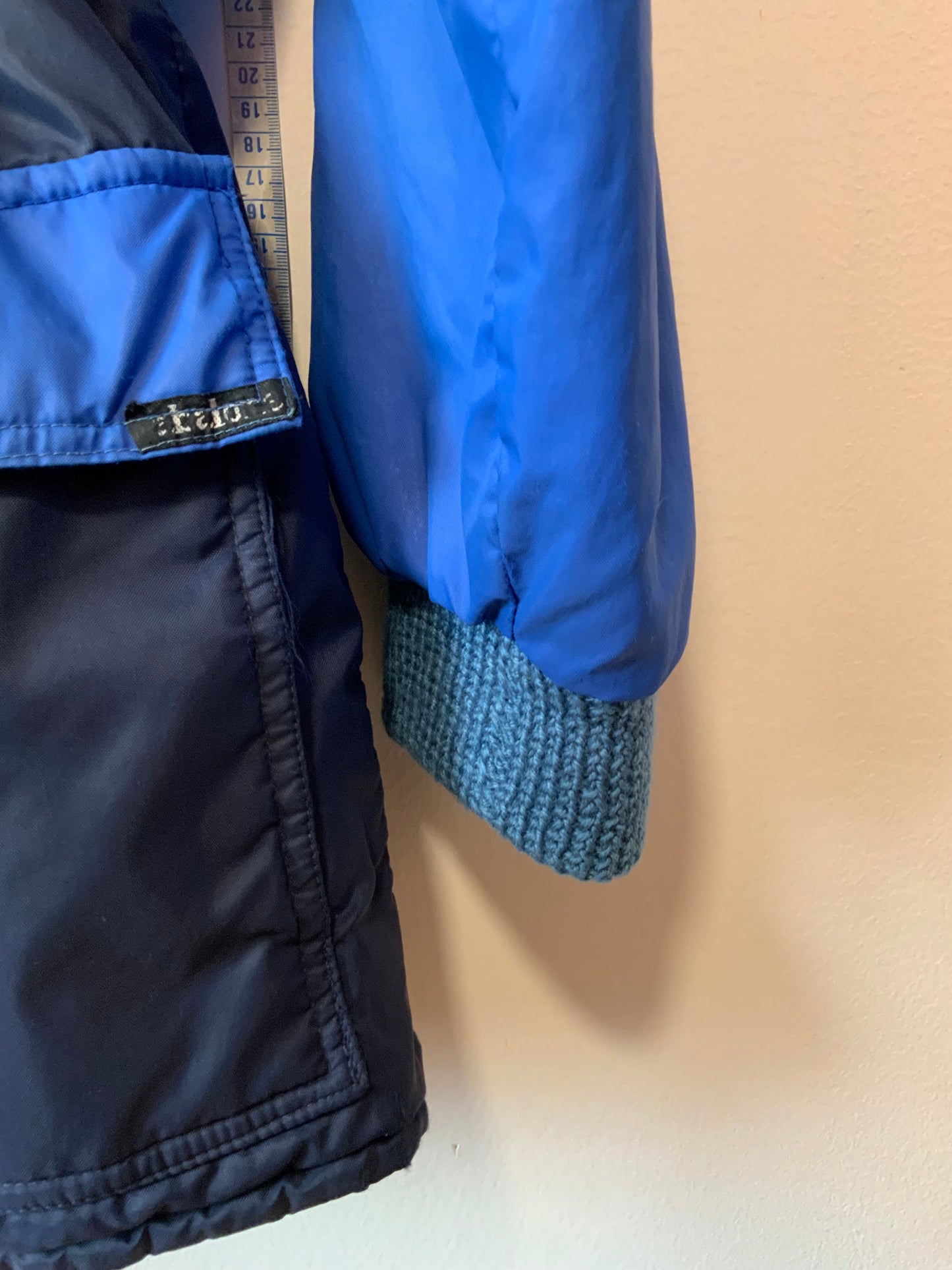 Anorak Parka Vintage Bleu très stylé Hiver France