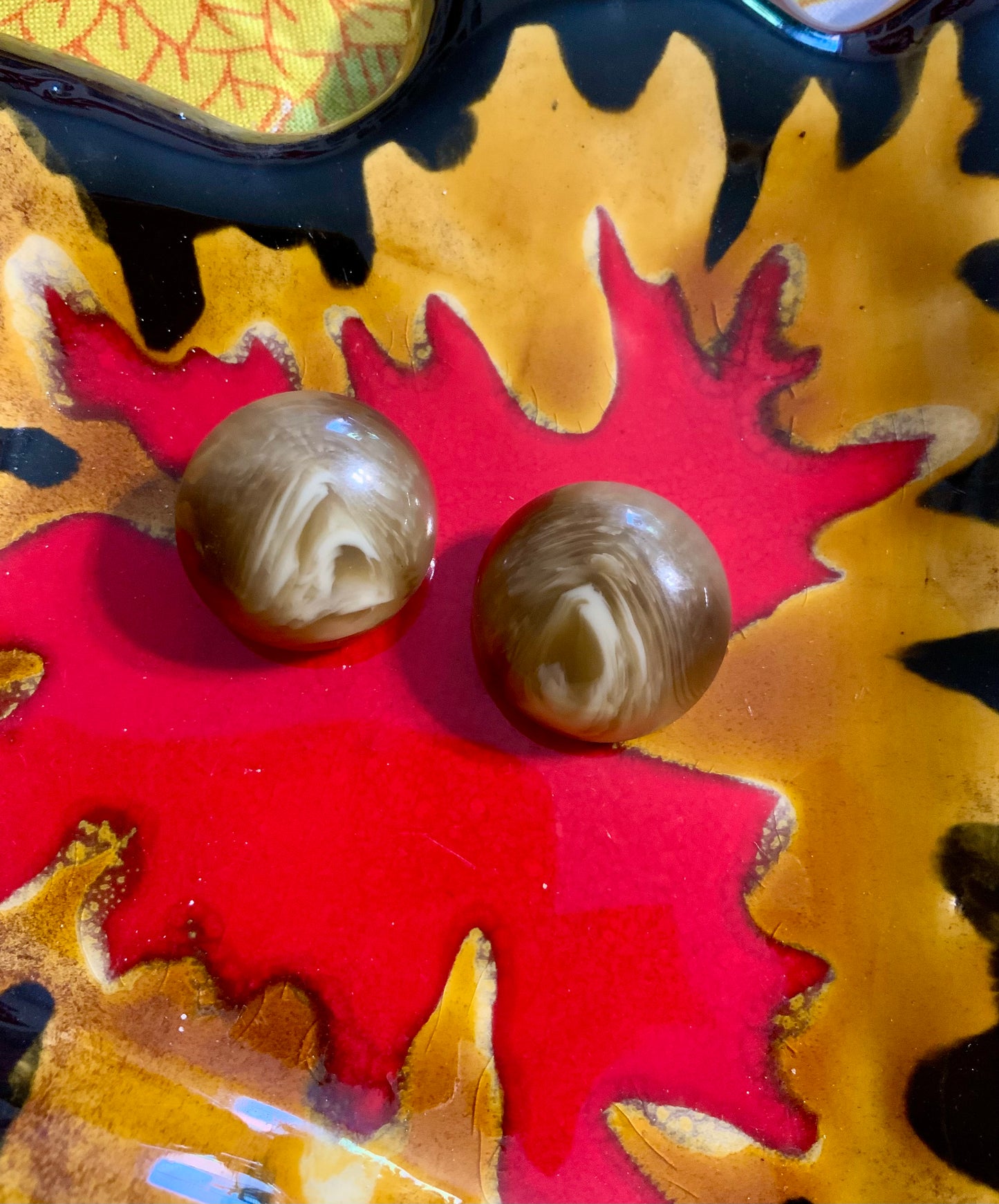 Boucles d’oreilles Vintage pastilles boules Anciennes