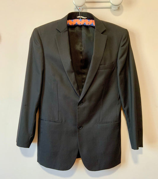 Veste Blazer noir en soie et laine Balmain