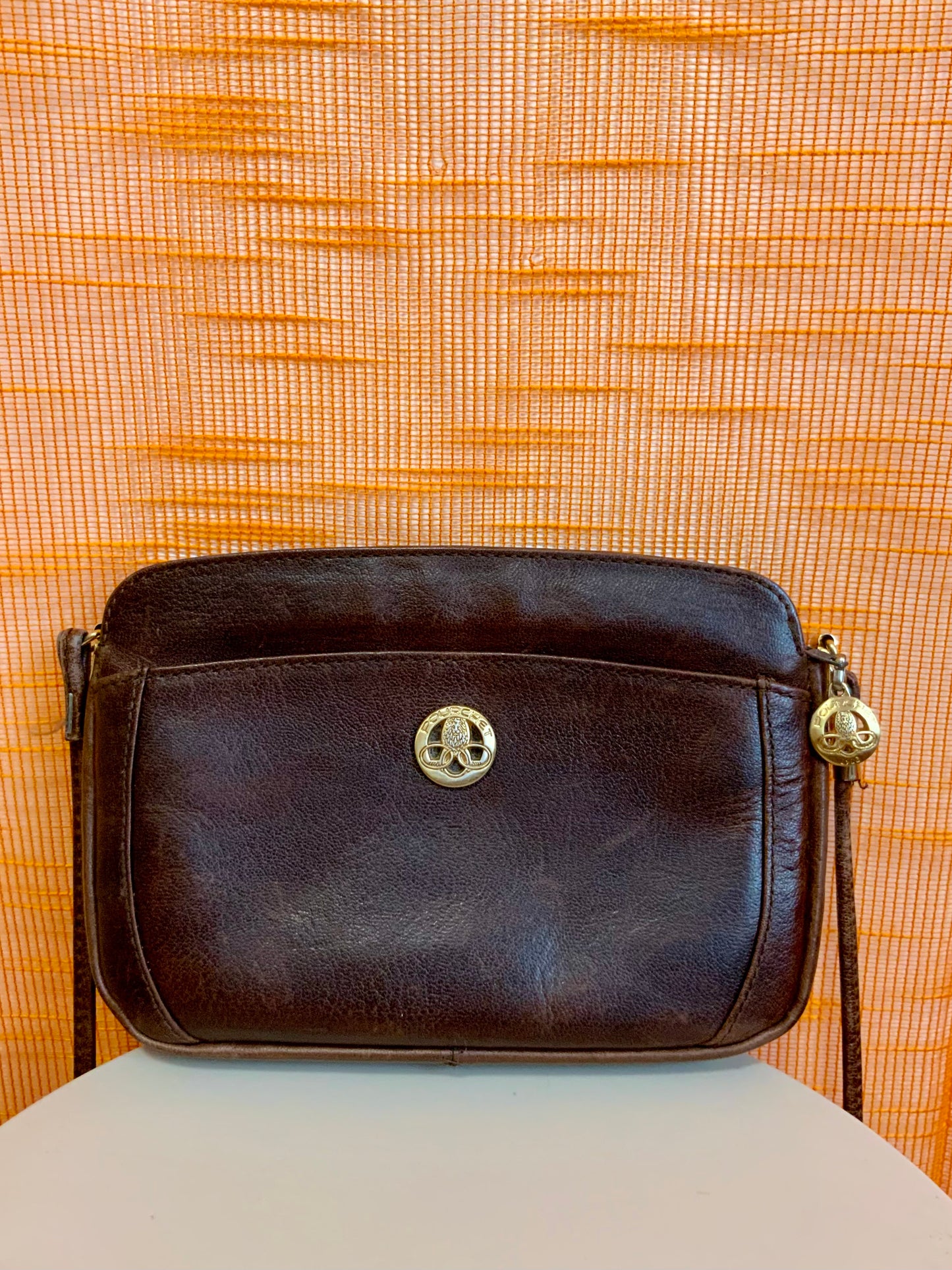 Sac à main Cuir Pourchet Haut de gamme Vintage Chic