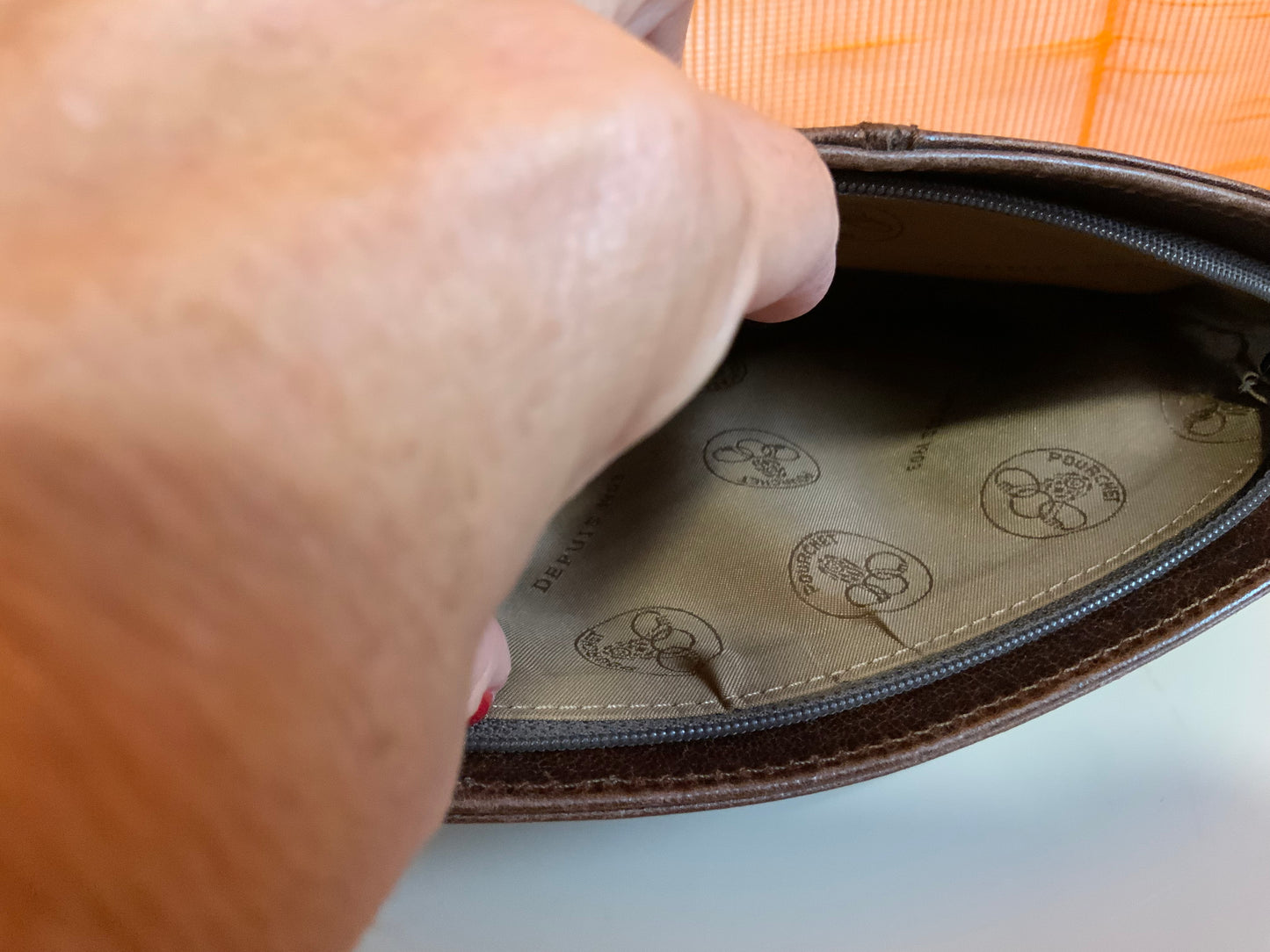 Sac à main Cuir Pourchet Haut de gamme Vintage Chic