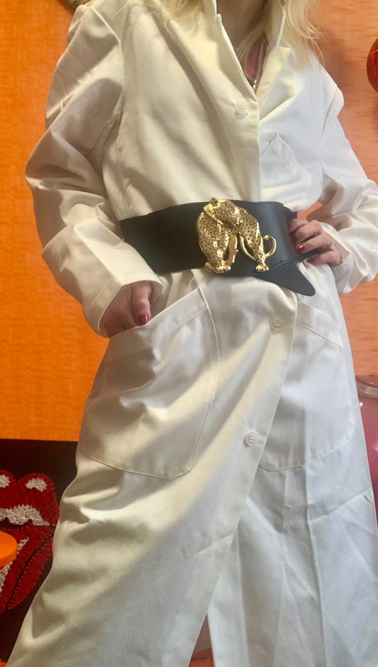 Longue Blouse de travail Veste Blanche Vintage Made in France