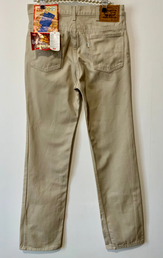 Pantalon Jean Levi’s Beige 630 Supertwill Vintage 90s