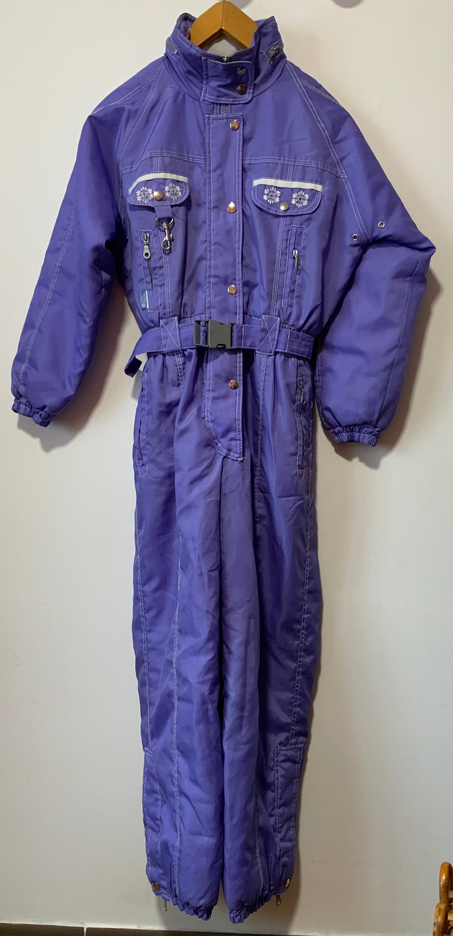 Combinaison de ski Vintage 1990 Mauve