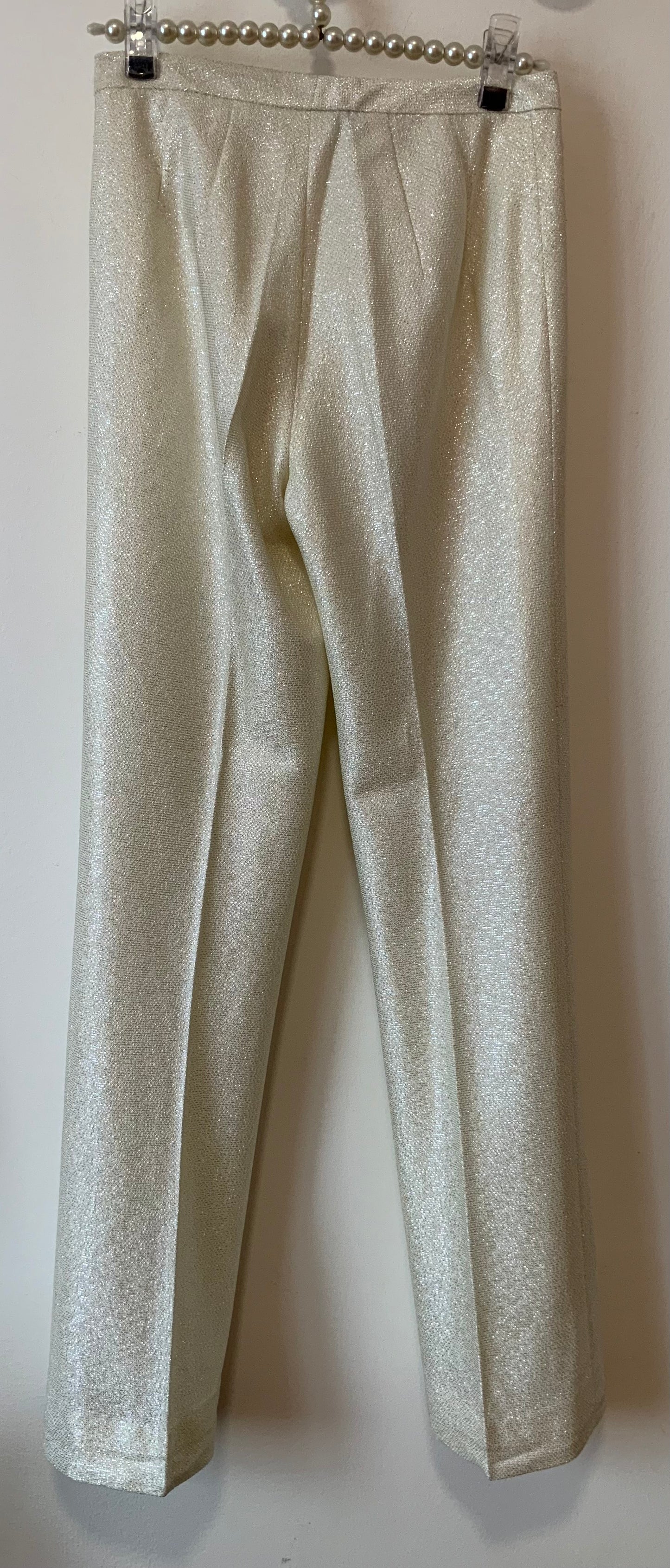 Somptueux Ensemble Fait Main Pailleté Disco Pépite Vintage 1970 Strass