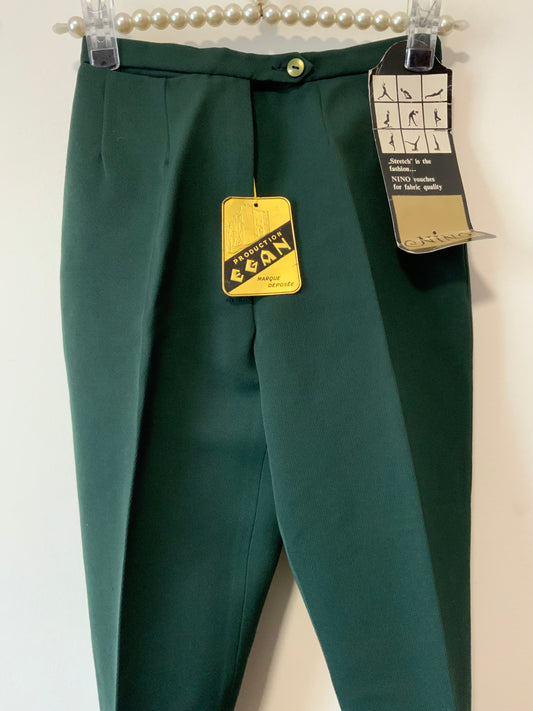 Fuseau Pantalon plis Vintage Neuf Deadstock Stretch 1980 Made in France