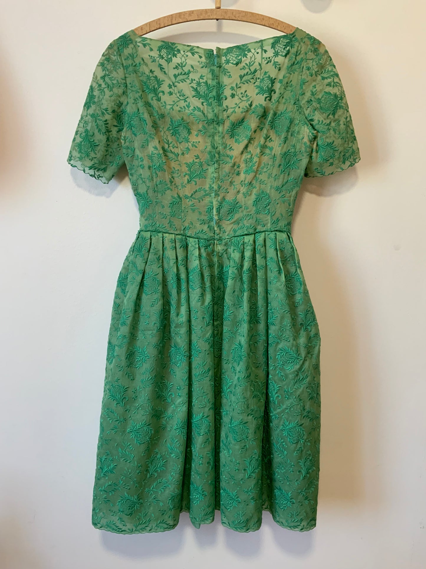 Robe Haute Couture Allemagne Schiesser Pièce de musée environ 1960 Fleurs
