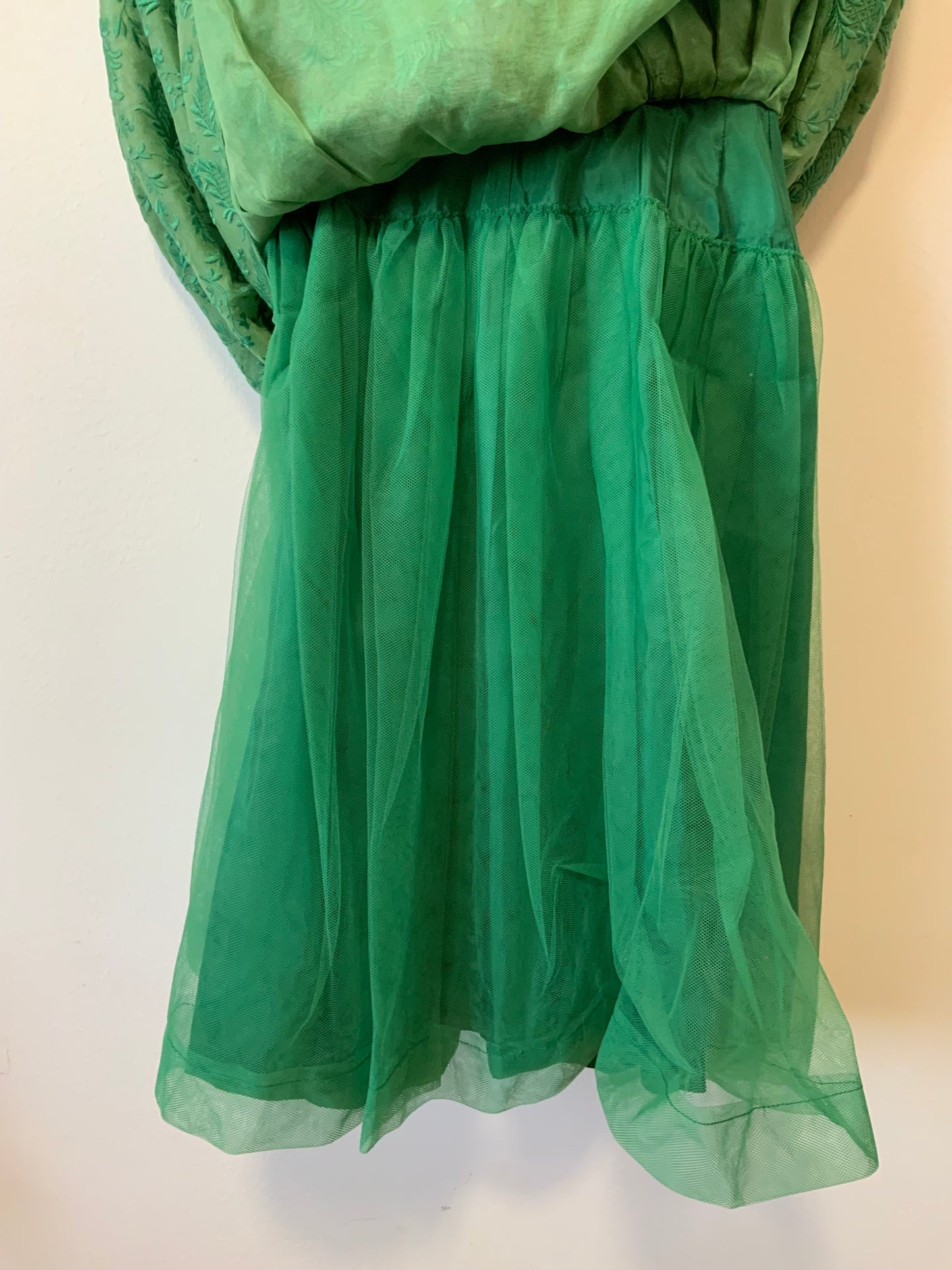 Robe Haute Couture Allemagne Schiesser Pièce de musée environ 1960 Fleurs