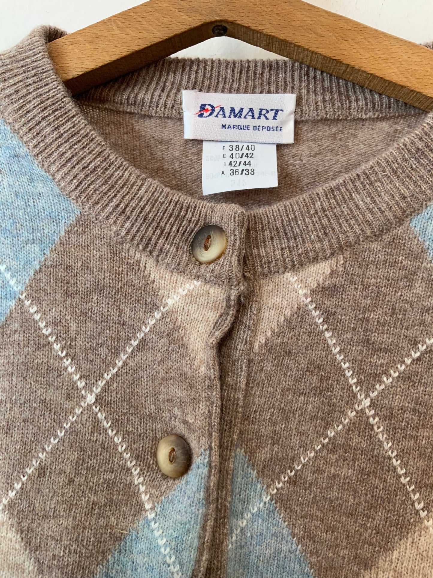 Gilet Laine à carreaux  Burlington Vintage