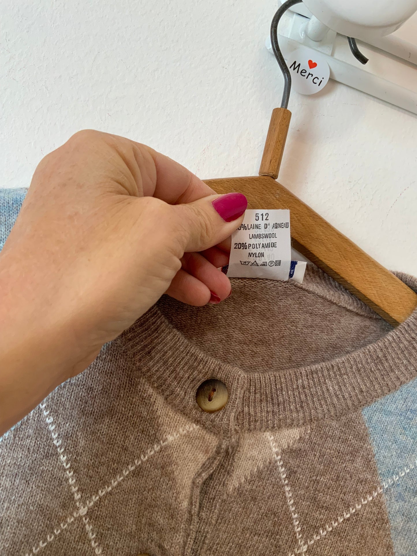 Gilet Laine à carreaux  Burlington Vintage