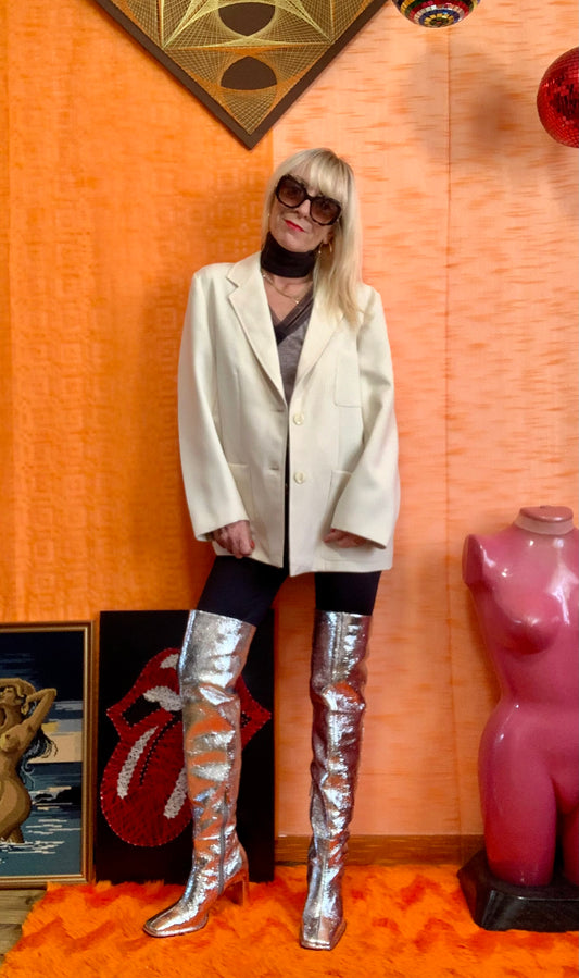 Veste Blazer Élégance 1970 Vintage France Creation Paris