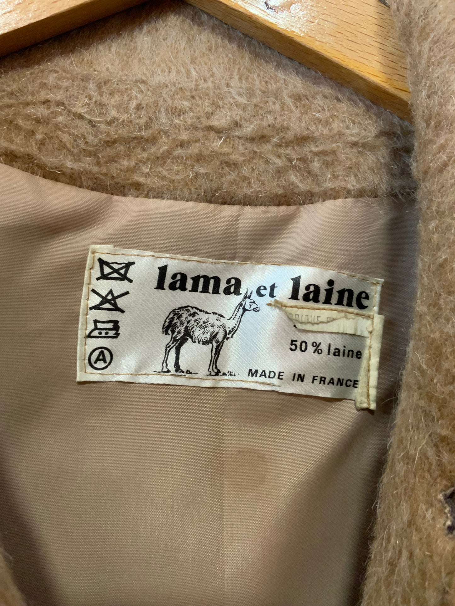 Sublime Manteau Trench en Laine de lama Haut de gamme Vintage Qualité Chic France